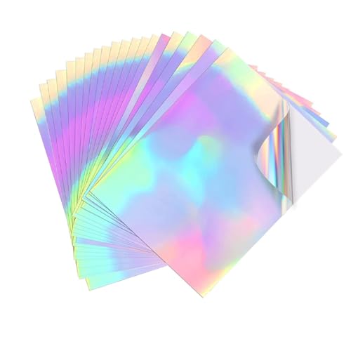 LIXSAZSE 20 x holografische Vinylbögen, PVC Aufkleber, selbstklebend, Autos, Regenbogen Glitzer, abnehmbar, für Heimdekoration, Schilder LIXSAZSE 20 x holografische Vinylbögen, PVC Aufkleber, selbstklebend, Autos, Regenbogen Glitzer, abnehmbar, für Heimdekoration, Schilder von LIXSAZSE