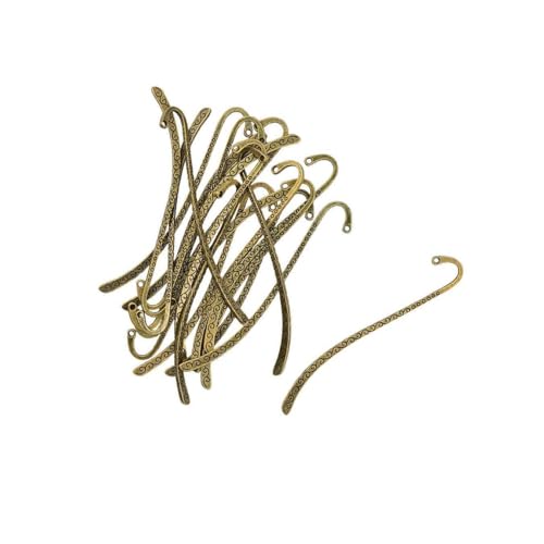 LIXSAZSE 20x langlebige Lesezeichen aus Legierung mit Loch, funktionale Ergänzung zur Geschenkkollektion, Lesezeichen mit Perlenlinienmuster und Loch LIXSAZSE 20x langlebige Lesezeichen aus Legierung mit Loch, funktionale Ergänzung zur Geschenkkollektion, Lesezeichen mit Perlenlinienmuster und Loch von LIXSAZSE