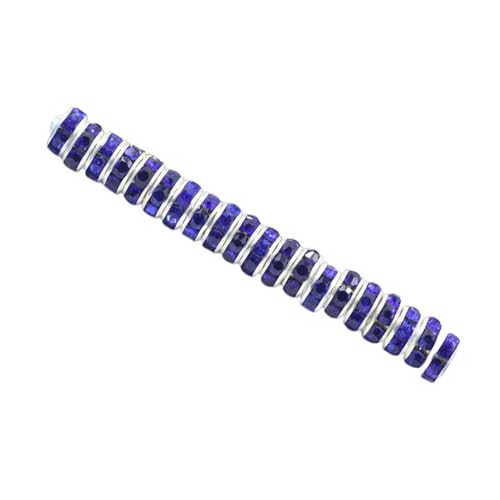 LIXSAZSE 50 Stück Strassrondelle mit großem Loch, handgefertigte Zwischenperlen, Schmuckzubehör, Kristall, lose Perlen, Zubehör, Dunkelblau, 8MM50 Stück LIXSAZSE 50 Stück Strassrondelle mit großem Loch, handgefertigte Zwischenperlen, Schmuckzubehör, Kristall, lose Perlen, Zubehör, Dunkelblau, 8MM50 Stück von LIXSAZSE