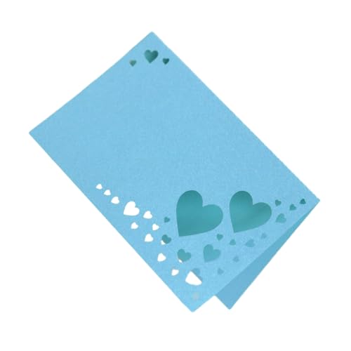 LIXSAZSE 50 Stück herzförmige, ausgehöhlte Tisch Namenskarten – gute Dekoration und breite Anwendung bei Hochzeiten. Hochzeits Namenskarten aus Papier, Blau LIXSAZSE 50 Stück herzförmige, ausgehöhlte Tisch Namenskarten – gute Dekoration und breite Anwendung bei Hochzeiten. Hochzeits Namenskarten aus Papier, Blau von LIXSAZSE
