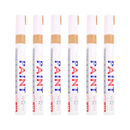 LIXSAZSE 6 paket/los Einfach Zu Markieren Stifte Für Reifen Schnell Trocknend Und Kein Verblassen Kunststoff Reifen Farbe Marker Pen Set Reifen marker Stifte, Gold LIXSAZSE 6 paket/los Einfach Zu Markieren Stifte Für Reifen Schnell Trocknend Und Kein Verblassen Kunststoff Reifen Farbe Marker Pen Set Reifen marker Stifte, Gold von LIXSAZSE