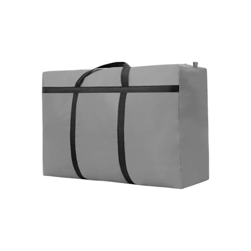 LIXSAZSE Bruchsichere Tasche, exquisites Handwerk, kratzfest, leicht zugänglich, Stofftasche, große Kapazität, Umzugstasche, Tasche, Oxford Reisetasche, hellgrau 105L von LIXSAZSE