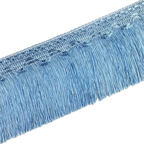 LIXSAZSE Eleganter Quasten Fransenbesatz für Vorhänge – verwandeln Sie den Raum mit mehreren Farboptionen. Polyester Fransen Quastenbesatz, blauer See, vier LIXSAZSE Eleganter Quasten Fransenbesatz für Vorhänge – verwandeln Sie den Raum mit mehreren Farboptionen. Polyester Fransen Quastenbesatz, blauer See, vier von LIXSAZSE