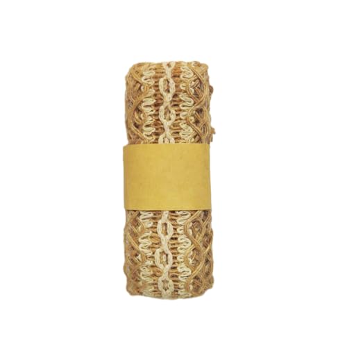LIXSAZSE Hochwertiger Stoff, exquisites Handwerk, Retro Stil, Jute Sackleinenband für Hochzeitsdekoration, moderne Dekoration, Geschenk, DIY, kein Ausfallen, Nr.02 LIXSAZSE Hochwertiger Stoff, exquisites Handwerk, Retro Stil, Jute Sackleinenband für Hochzeitsdekoration, moderne Dekoration, Geschenk, DIY, kein Ausfallen, Nr.02 von LIXSAZSE