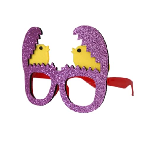 LIXSAZSE Ostern Glitzer Brille Tier Huhn Dress up Spiel Geburtstagsfeier Lustige Brillen Dekoration Zubehör Ornamente, Typ 3 von LIXSAZSE