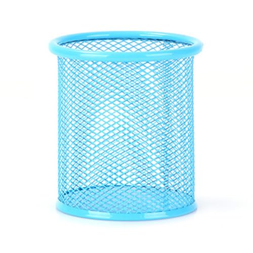 LIXSAZSE Stifthalter aus Netzstoff, rund, quadratisch, Topfbehälter, Schreibtisch, Schreibwaren, Kosmetik, Organizer, Büro, Schule, Zuhause, Wohnheim Dekoration, Rund/Blau LIXSAZSE Stifthalter aus Netzstoff, rund, quadratisch, Topfbehälter, Schreibtisch, Schreibwaren, Kosmetik, Organizer, Büro, Schule, Zuhause, Wohnheim Dekoration, Rund/Blau von LIXSAZSE