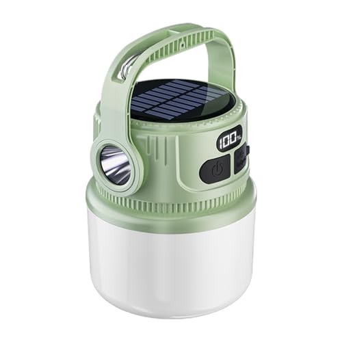LIXSAZSE Typ C Lade Campinglicht für Outdoor Aktivitäten mit Batterie Beste Lichter für Camping Campinglichter Laternen, Grün von LIXSAZSE