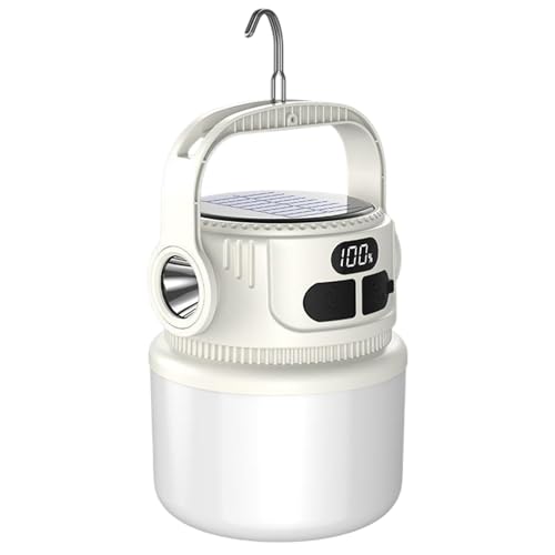 LIXSAZSE Typ C Lade Campinglicht für Outdoor Aktivitäten mit Batterie Beste Lichter für Camping Campinglichter Laternen, Weiß von LIXSAZSE
