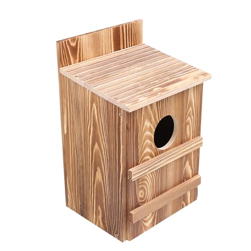 LIXSAZSE Vogelhaus aus Holz, langlebig und nicht leicht zu beschädigen, kleine und mittelgroße Eulen, Inkubator aus Massivholz für den Außenbereich, warmes Vogelnest von LIXSAZSE
