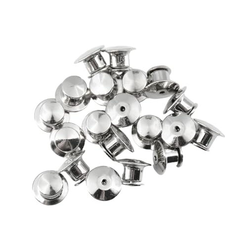 20 Stück Sicherungsstift-Verschlüsse, silberfarbene Sicherungsstifte, Metallstifte für Schmuck, Broschen, Abzeichen, Namensschilder, Basteln, DIY 20 Stück Sicherungsstift-Verschlüsse, silberfarbene Sicherungsstifte, Metallstifte für Schmuck, Broschen, Abzeichen, Namensschilder, Basteln, DIY von LIYANHU