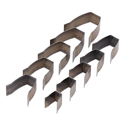 10 Stück Ledermesser-Form, handgefertigt, Riemenschneider, Stanzwerkzeug für DIY-Lederhandwerk (Quadratschwanz) von LIYJTK