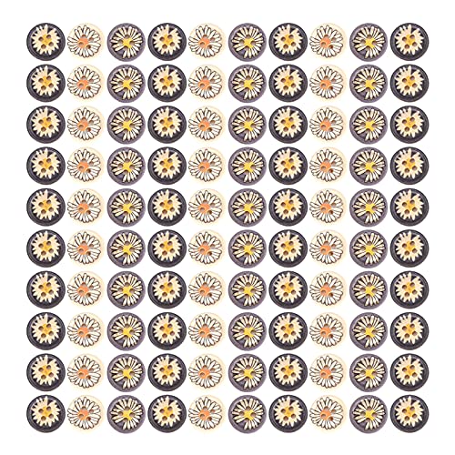 100pcs Button Buntes hölzerne Daisy DIY -Kleidung dekorative Accessoires 15 mm für Kinder 100pcs Button Buntes hölzerne Daisy DIY -Kleidung dekorative Accessoires 15 mm für Kinder von LIYJTK