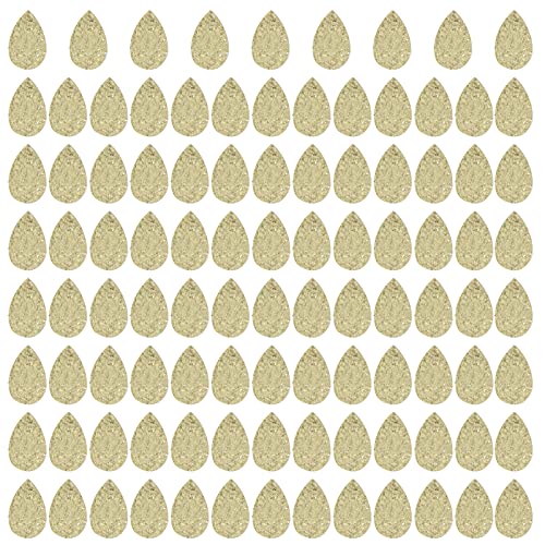 100pcs Ohrring Anhänger Drop -Sequin -Ornament Dekoration versorgt DIY PU Lederohrringe für Schmuckherstellung und Handwerk GB (Gold) von LIYJTK