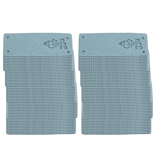 100pcs PU Leder Etikett Farbhandgefertigte weiche 4 Löcher nützliche DIY -Accessoires für Brieftaschenhut (02) von LIYJTK