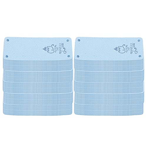 100pcs PU Leder Etikett Farbhandgefertigte weiche 4 Löcher nützliche DIY -Accessoires für Brieftaschenhut (03) von LIYJTK
