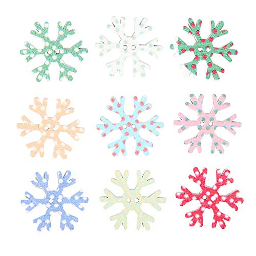 100pcs hölzerne Knöpfe gemischte Farbe Schneeflocken DIY Basteln Nähknöpfe Scrapbooking Dekor für Stoffdekoration 100pcs hölzerne Knöpfe gemischte Farbe Schneeflocken DIY Basteln Nähknöpfe Scrapbooking Dekor für Stoffdekoration von LIYJTK