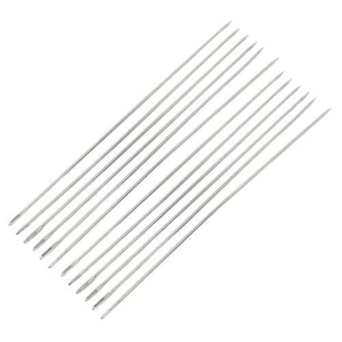 12 Stück Nähnadeln mit großem Öhr, Garnschnur, Stricken, Kunsthandwerk, Stahl, Stickgarn, Nadel-Set, 30 cm L, 0,3 cm T 12 Stück Nähnadeln mit großem Öhr, Garnschnur, Stricken, Kunsthandwerk, Stahl, Stickgarn, Nadel-Set, 30 cm L, 0,3 cm T von LIYJTK