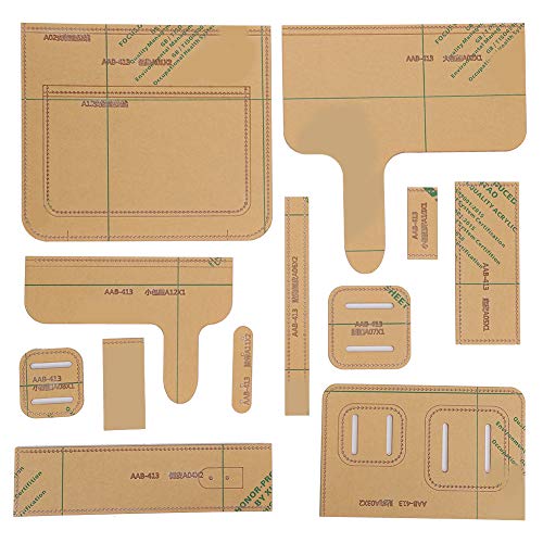12 -pcs -Umhängetaschen Acryl -Vorlage langlebige DIY -handgefertigte Handwerksvorräte für Ledermuster Schneidzubehör 12 -pcs -Umhängetaschen Acryl -Vorlage langlebige DIY -handgefertigte Handwerksvorräte für Ledermuster Schneidzubehör von LIYJTK