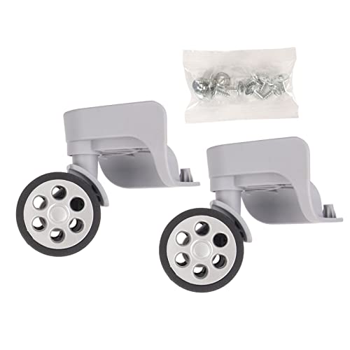 2 Stück A85 360-Grad-Drehung, geräuscharm, hellgrau, rundes Lochrad, Trolley-Rad, Universalrad, Gepäck, Koffer, Koffer, Kombination, Box, Tasche, Rad, Zubehör 2 Stück A85 360-Grad-Drehung, geräuscharm, hellgrau, rundes Lochrad, Trolley-Rad, Universalrad, Gepäck, Koffer, Koffer, Kombination, Box, Tasche, Rad, Zubehör von LIYJTK