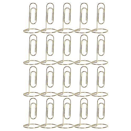 20 STÜCKE Tischkartenhalter Niedliche Metall Tischnummernhalter Namenskarten Bildhalter Hochzeit Party Restaurant von LIYJTK