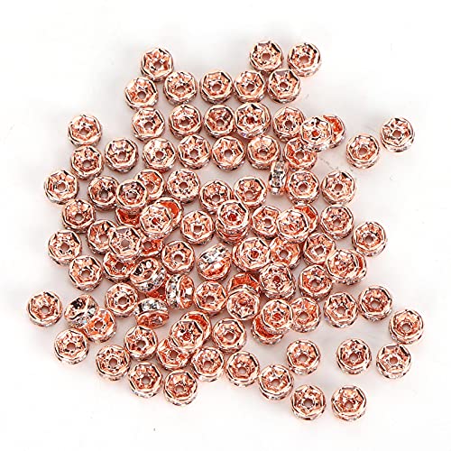 200pcs Abstandshalterperlen Roségold Diamant DIY Armband Halskette Schmuck machen Accessoires 5mm 200pcs Abstandshalterperlen Roségold Diamant DIY Armband Halskette Schmuck machen Accessoires 5mm von LIYJTK