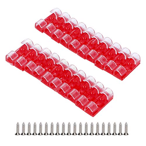 20pcs Kabel Clip Draht Klemme Selbstkleberleitungsverschluss Desktop -Organizer (Klar) von LIYJTK