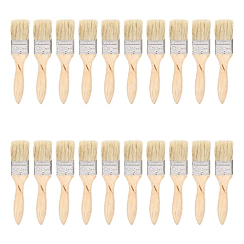 20pcs Pinsel breit künstliches Fell Holzgriff Pinselset Malerei Reinigung von LIYJTK