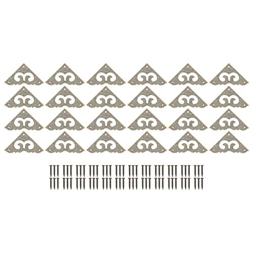 24 Stück Eckenschutz im chinesischen Stil, Retro-Messing, exquisiter Möbelkantenschutz für Holzkisten, antikes Dekor 24 Stück Eckenschutz im chinesischen Stil, Retro-Messing, exquisiter Möbelkantenschutz für Holzkisten, antikes Dekor von LIYJTK