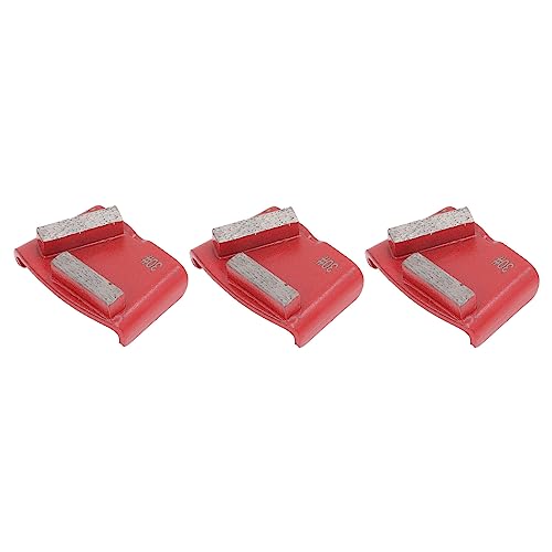 3 Stück Diamant-Schleif schuhe Rot Trapez 2 lange Zähne Schleif werkzeug Betonboden polieren 30 Grit GB von LIYJTK