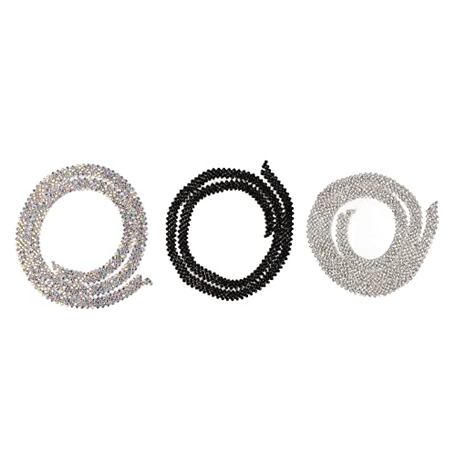 3 Yard 5 Zeilen Strassverkleidung glitzernder funkelnder schön 3 Farben Strasskette Applikat Hochzeitskleidung 3 Yard 5 Zeilen Strassverkleidung glitzernder funkelnder schön 3 Farben Strasskette Applikat Hochzeitskleidung von LIYJTK