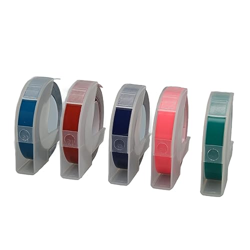 3D -Präge -Etikettenbänder farbenfrohe Wärmelentransfer Etikett Klebeband 5 Rollen 9mm Breite Länge 3D -Präge -Etikettenbänder farbenfrohe Wärmelentransfer Etikett Klebeband 5 Rollen 9mm Breite Länge von LIYJTK
