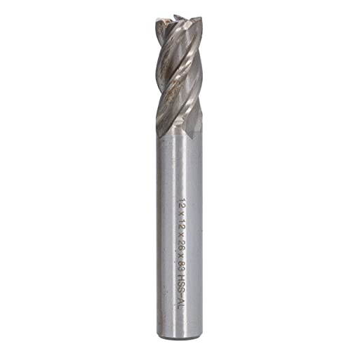 4 Flötenfräsenschneider Hochgeschwindigkeit Stahl gerade Shank End Mill Cutter 12x12x26x83mm 4 Flötenfräsenschneider Hochgeschwindigkeit Stahl gerade Shank End Mill Cutter 12x12x26x83mm von LIYJTK