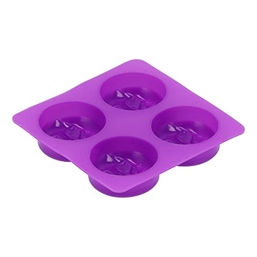 4 -Grid Round Mond Gesichtsform Silikon DIY Mondform handgemachte Seife für Heimküche 4 -Grid Round Mond Gesichtsform Silikon DIY Mondform handgemachte Seife für Heimküche von LIYJTK