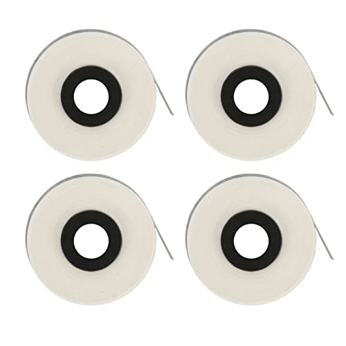 4 Roll -Etikett -Maker -Klebeband 8 m lang 5 mm Breitetikett Tape Ersatztiermaterial für max. LM370 LM380 LM390 Aufkleber (Weiß) von LIYJTK
