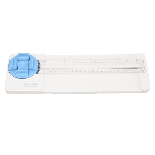 4-in-1-Papierschneider, gerade, gebogen, gepunktete Rilllinie, Bastelschneider für den vielseitigen Einsatz (Blau) von LIYJTK