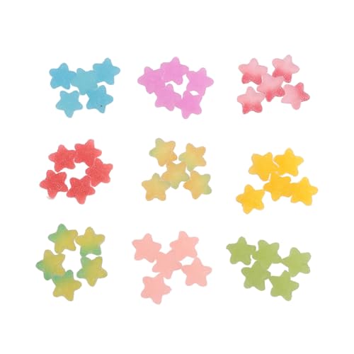 45pcs Slime Charms Bulk Cute Star Mixed Candy Ohrringe Dekoration Accessoires für handgefertigte Projekte von LIYJTK