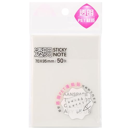 50 backs Pack Memo Pad Haustiermaterial Durchströmende dicke Papiernotenpolster für School Office (Beige (50 Fotos)) von LIYJTK