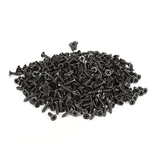 500pcs Selbstanfalte Schrauben Set Eisen Antiquitätenkreuzschraubverschluss Holz Möbel Tür Fenster Bronze (2 * 8) von LIYJTK
