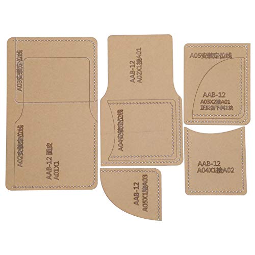 5pcs Acrylvorlage langlebige DIY -handgefertigte kurze Brieftaschen -Ledermuster -Handwerkswerkzeuge zum Handwerk 5pcs Acrylvorlage langlebige DIY -handgefertigte kurze Brieftaschen -Ledermuster -Handwerkswerkzeuge zum Handwerk von LIYJTK