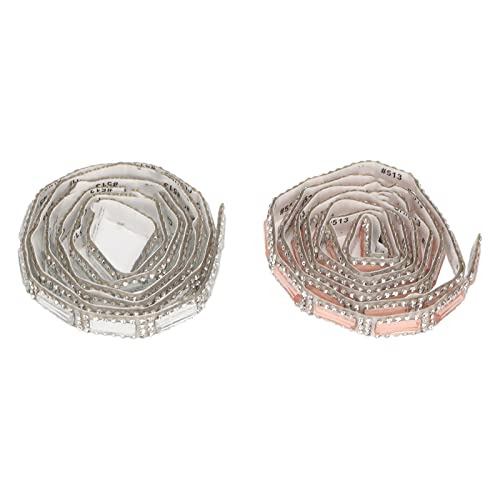 6 -Yard -Selbstkleber funkelnder Champagner -Strass -Band 1 cm für DIY -Hochzeitshandwerk von LIYJTK