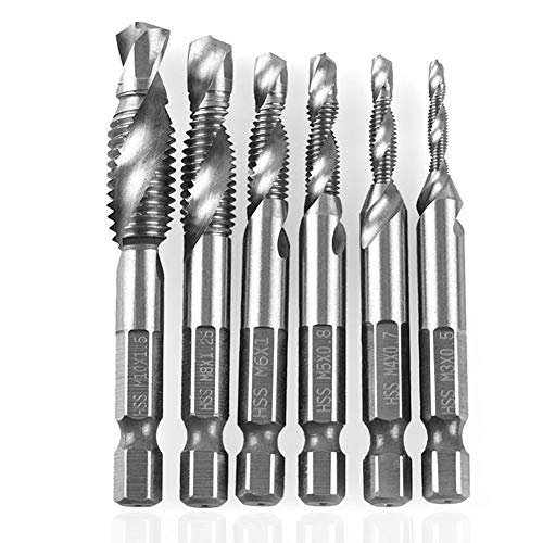 6pcs Hex Shank Schraubverfolgungshahn -Bohr -Bohr -Klopfwerkzeuge Metrische Industriezubehörschraubmaschine 6pcs Hex Shank Schraubverfolgungshahn -Bohr -Bohr -Klopfwerkzeuge Metrische Industriezubehörschraubmaschine von LIYJTK