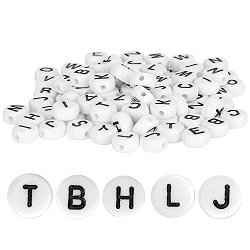 Alphabet Acryl Oblate Perlen DIY -Schmuckversorgungen für Armband Anhänger Traumfänger von LIYJTK