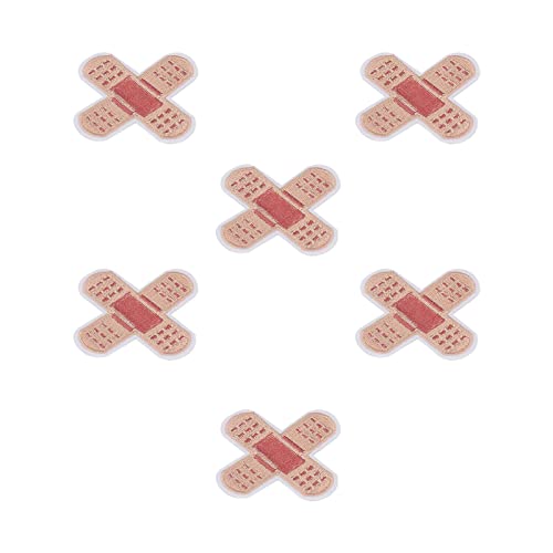 Bandhilfe gesticktes Eisen auf Patch süße Formabdeckungsflecken für DIY -Baumwollmaterial 6pcs Haushalt von LIYJTK