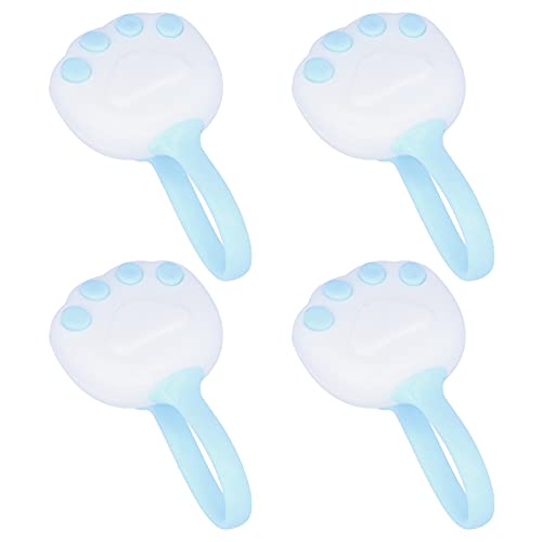 Bettblatthalter Nicht -Schlupf -Quilt -Schnalle -Befestigungsabdeckung Clips 4pcs (Blau) von LIYJTK