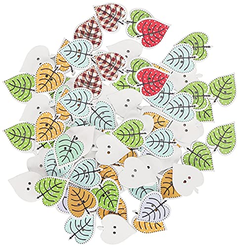 Blattförmige Malknöpfe gemischte Holzhandwerk verschiedene Massenknöpfe DIY Kinder Kleidung Dekoration Blattförmige Malknöpfe gemischte Holzhandwerk verschiedene Massenknöpfe DIY Kinder Kleidung Dekoration von LIYJTK