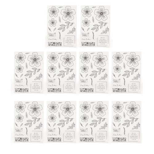 Blumenblatt klare Briefmarken wiederverwendbares DIY Dekorative Briefmarken für Karten machen Scrapbooking Journals Fotoalben Notebooks Tagebücher Blumenblatt klare Briefmarken wiederverwendbares DIY Dekorative Briefmarken für Karten machen Scrapbooking Journals Fotoalben Notebooks Tagebücher von LIYJTK