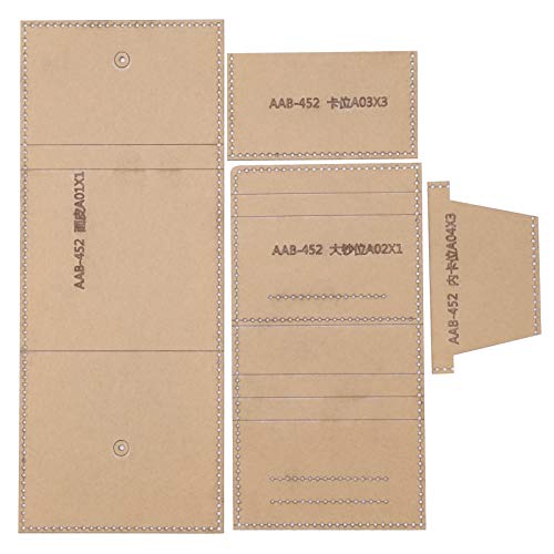 Brieftasche Schneidereisvorlage Acryl -DIY -Formwerkzeug für kurze Dreifachfalten Schablone Muster Lederhandwerk Brieftasche Schneidereisvorlage Acryl -DIY -Formwerkzeug für kurze Dreifachfalten Schablone Muster Lederhandwerk von LIYJTK