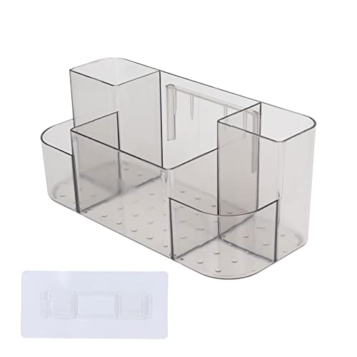 Clear Plastic Organizer Box Praktische Wand montierte Aufbewahrung Schönheits -Make -up -Zubehör für Bad geeignet (Transparent weiß) (Transparent grau) von LIYJTK