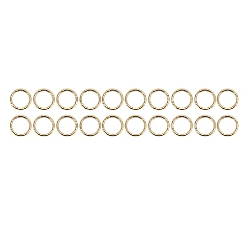 Frühlingsringe Starker Kupfer sicheres Verschluss Frühlingsschnallen Geldbeutel Schmuck Schmuck DIY [Verschiedene Anwendungen] (Gold) von LIYJTK