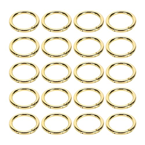 Frühlingsringe Starker Kupferschlüsselketten -Halskettenschmuck DIY Kompakte Federschnitte (Gold) von LIYJTK